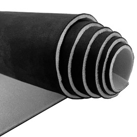 Halero 96“ × 60“ Black Car Suede Headliner Fabric with Foam Backing Material 1/9" 3mm Automotive Upholstery Liner for DIY Home Car Roof Trim Interior Replacement