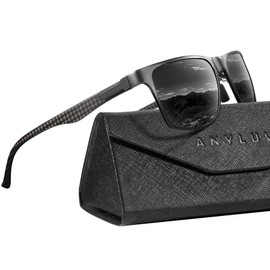 ANYLUV Polarized Sunglasses-Men Mens-Sunglasses Sun-Glasses: Luxury Carbon Fiber Al-Mg Metal UV400 Protection Driving Golf