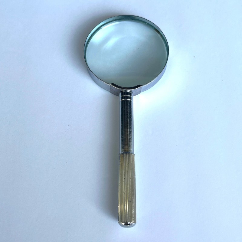 Electro-Optix Inc. Magnifier.com 5x, Glass Lens All Metal Handle, Handheld
