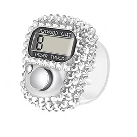 BWESOO Electronic Finger Tally Counter Clicker Counter,Convenient Portable Digital Display Tally Counter,Resettable Mini Lap Counter for Golf Goods Counting Accessories,Track and Field Lap Counters