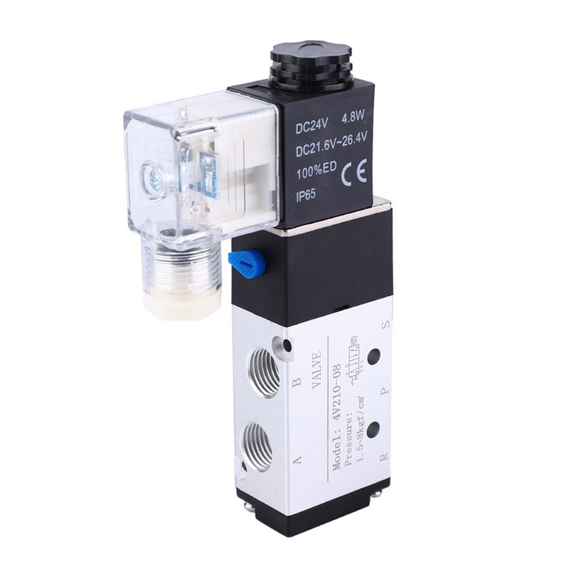 4V210-08 Solenoid Air Valve 2 Position 5 Port Pneumatic Control