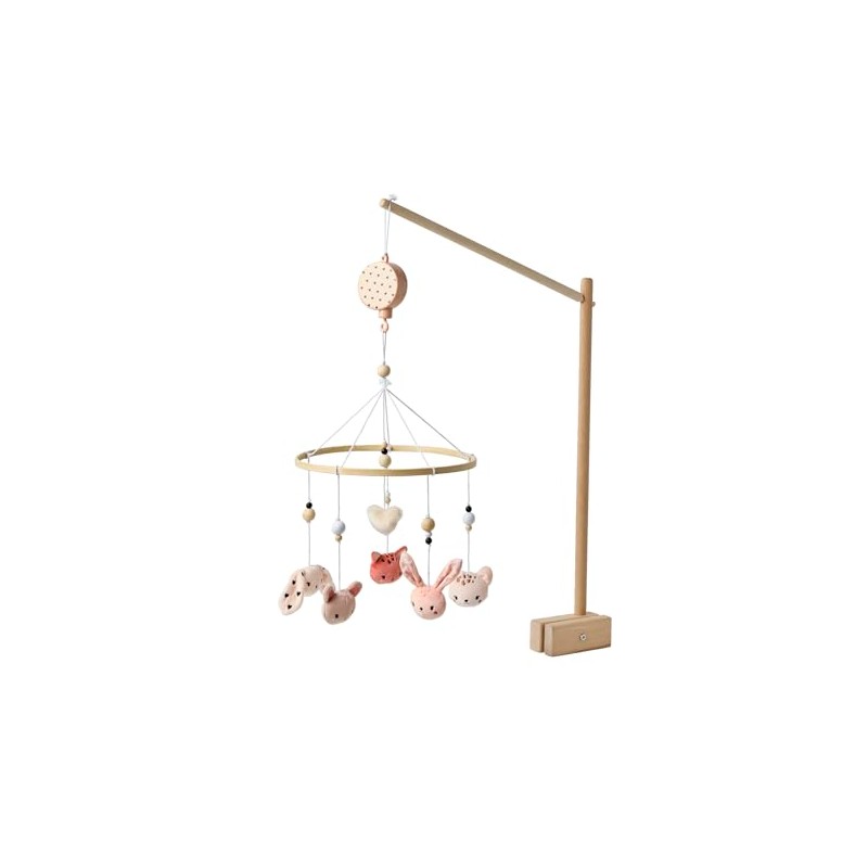 VERTBAUDET Baby Music Mobile Lovely Leopard Pink Printed