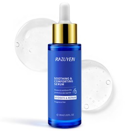RAZUYEN Soothing Collagen Serum for Face, Repair And Moisturize Skin, Anti Aging Face Serum for Women With Panthenol, Gentiana Scabra Root Extract, 1.01 FL OZ