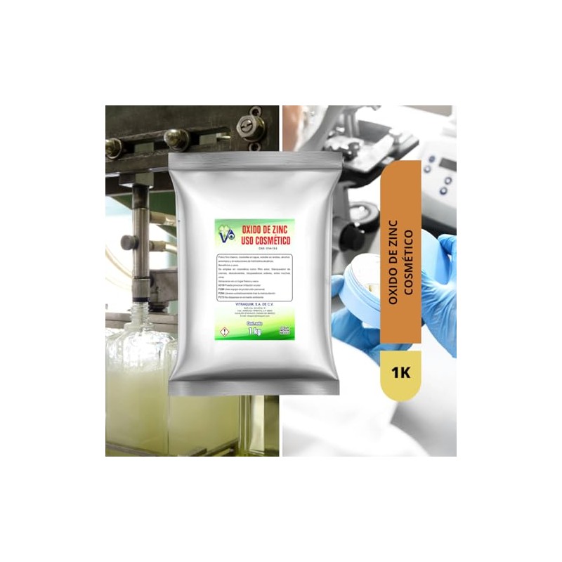 Oxido de Zinc Uso Cosmetico 1 Kilo