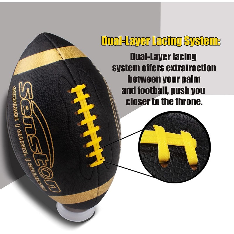 Senston American Football Size 9 Durable Composite Leather Gentle Touch