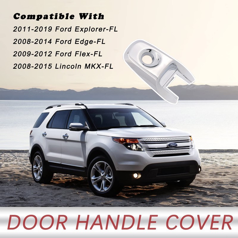 TQPONLY Exterior Door Handle Lock Cylinder Cap Compatible with 2008-2019