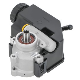 maXpeedingrods Power Steering Pump w/Reservoir for GM Natural Saginaw TC Series Aluminum Type II, Replace # 902102-R, 902102R