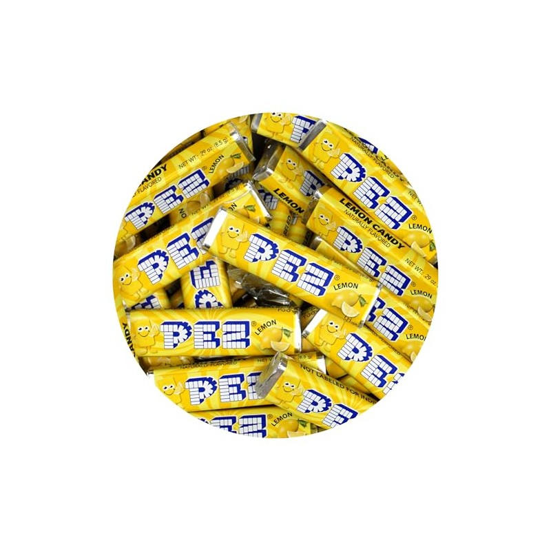 PEZ Candy Refills, Lemon Flavor, 4 Pound Bulk Bag (Approx.