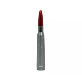 VMS Gunmetal with Red Tip Bullet Antenna For Ford F150 F250 F350 All Years n Models