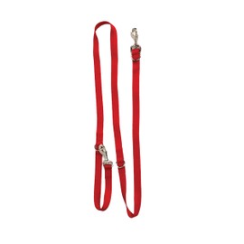 Blue-9 Multi-Function Hands Free Dog Leash, Double Attachment 6 Foot Adjustable Lead for Obedience, Running, and Agility Training, Made in The USA, Red, Small/Medium