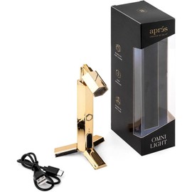 APRs Omni Light GelX UV LED Lamp Flash Curing Wand Portable or Standing Cordless Gel Nail Lamp Gold, Gold / APRs 옴니 라이트 젤X UV LED 램프 플래시 큐어링 완드 휴대용 또는 스탠딩 무선 젤 네일 램프골드, Gold