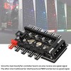 4pin 10 Puertos PC Fan Hub, Concentrador Hub de Ventilador