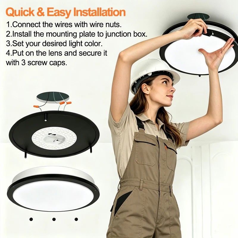 36W 13Inch LED Ceiling Light Surface Flush Mount Light Fixtures