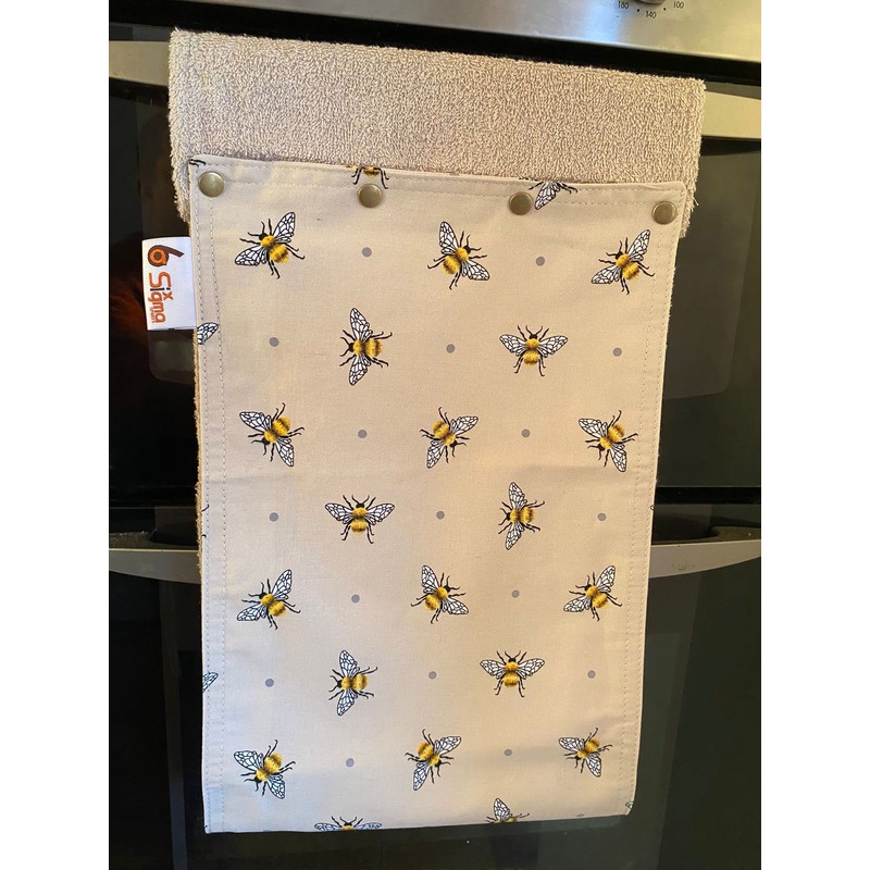 SiXsigma Sports Bees Roller Hand Towel Kitchen 100% Cotton Hard