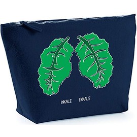 Hippowarehouse InKale ExKale printed make up cosmetic wash bag 18x19x9cm