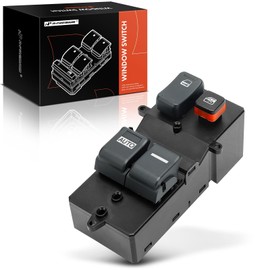 A-Premium Master Power Window Switch Compatible with Honda Accord 2003 2004, Coupe, Front Left Driver Side, Replace# 35750SDNA01