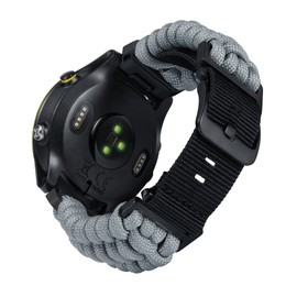 BINLUN Compatible With Garmin Watch Strap 20mm 22mm 26mm, Heavy-Duty Braided 550 Paracord Nylon Sport Replacement Bands Design for Quickfit Fenix/Fit for Forerunner/for Instinct/for Quatix/for MARQ