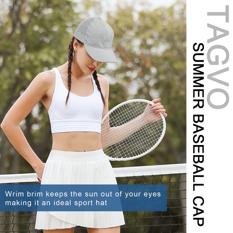 TAGVO Baseball Cap Women's Summer Quick Drying Mesh Breathable Baseball