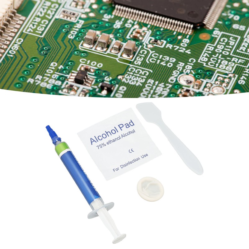 5Pcs Thermal Paste 4.55W/m.k Metal Free Safe Strong Adhesion Thermal