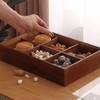 Container With Cover Convenient Candy Dispenser Wood Stylish Snack Storage