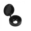 Merriway BH03989 (50 Pcs) Black Hinged Screw Cup and Cover