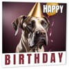 Great Dane Dog Birthday Cards 147 x 147mm Happy Birthday