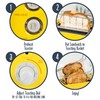 Nostalgia Grilled Cheese Toaster with Easy-Clean Toaster Baskets and Adjustable