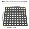 4" Matte Black Shower Drain Cover - Square Floor Drain