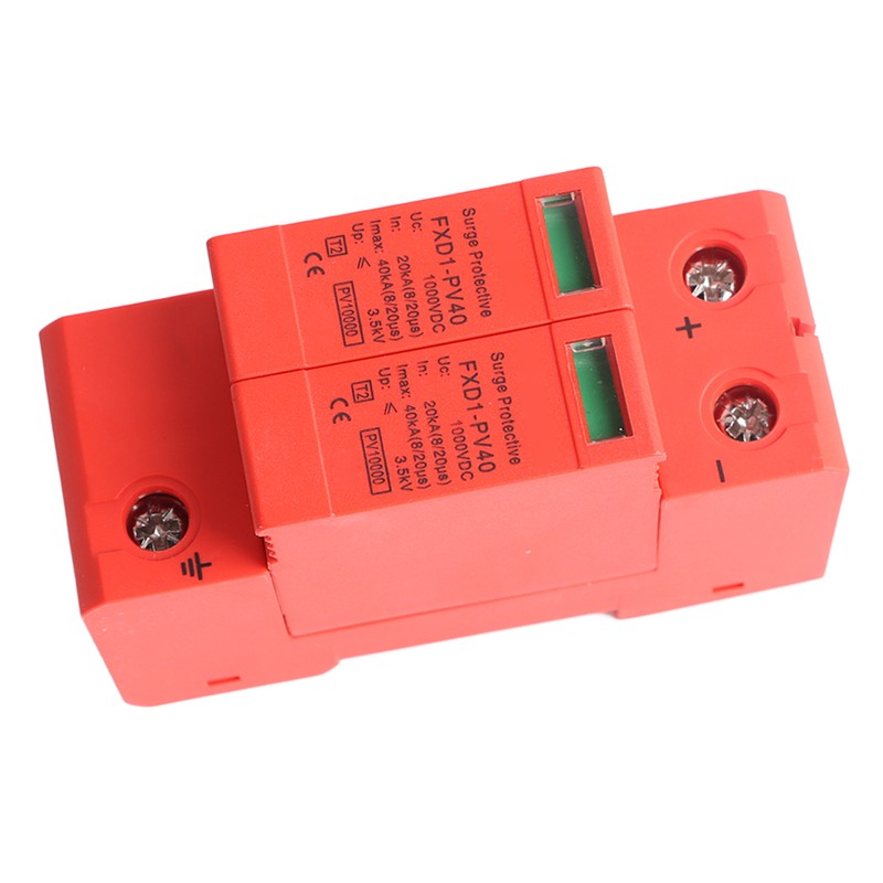 Voltage Surge Arrester Device 2P Photovoltaic DC Surge Protector DC1000V