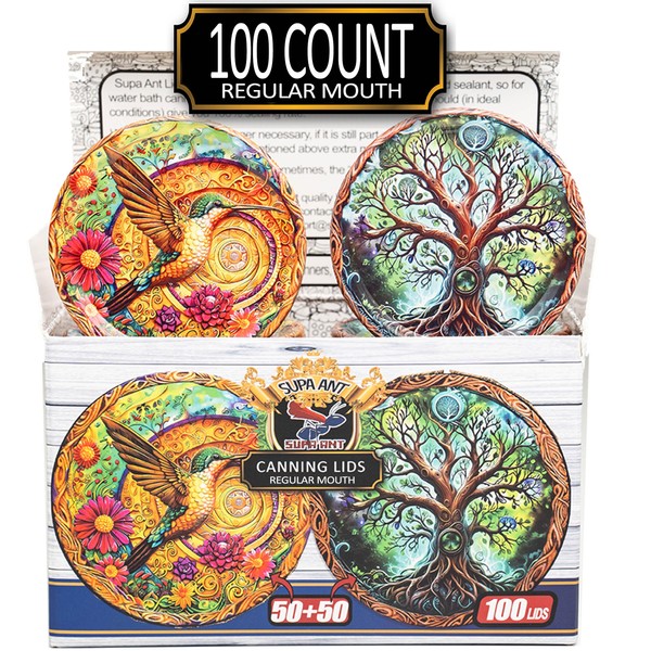 Supa Ant Canning Lids Regular Mouth (100pcs) Decorative Tin Canning