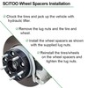 SCITOO 4X 4x114.3 15mm Black wheel spacers adapters Hubcentric 4x4.5