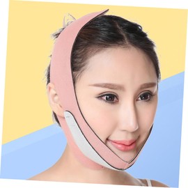 Mikinona 3 Pcs V Face Thin Face Bandage Chin Straps Chinstrap Face Lifting Mask Facial Lifting Belt Neck Mask Lift Face Chin Lift Face-lifting Artifact Thin Masseter Chin Bandage Pink