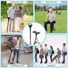 Upgraded Portable Walking Sticks with Seat,Adjustable Height 34"-37" Cane with