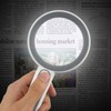 Magnifying Glass with Light 12 LED 5X Handheld 3 Brightness