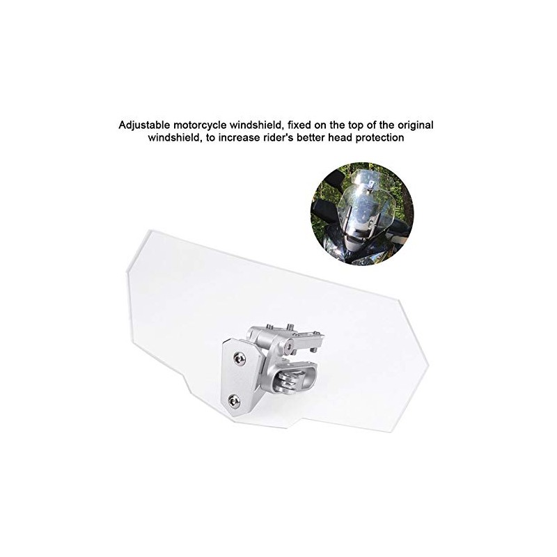 aqxreight Windscreen Extension, Universal Adjustable Windscreen Wind Deflector Windscreen Extension