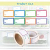 2 Rolls Food Date Labels, 500 Per Roll Removable Freezer