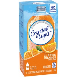Crystal Light On The Go Sunrise Classic Orange Drink Mix, 10 ct, 2 pk