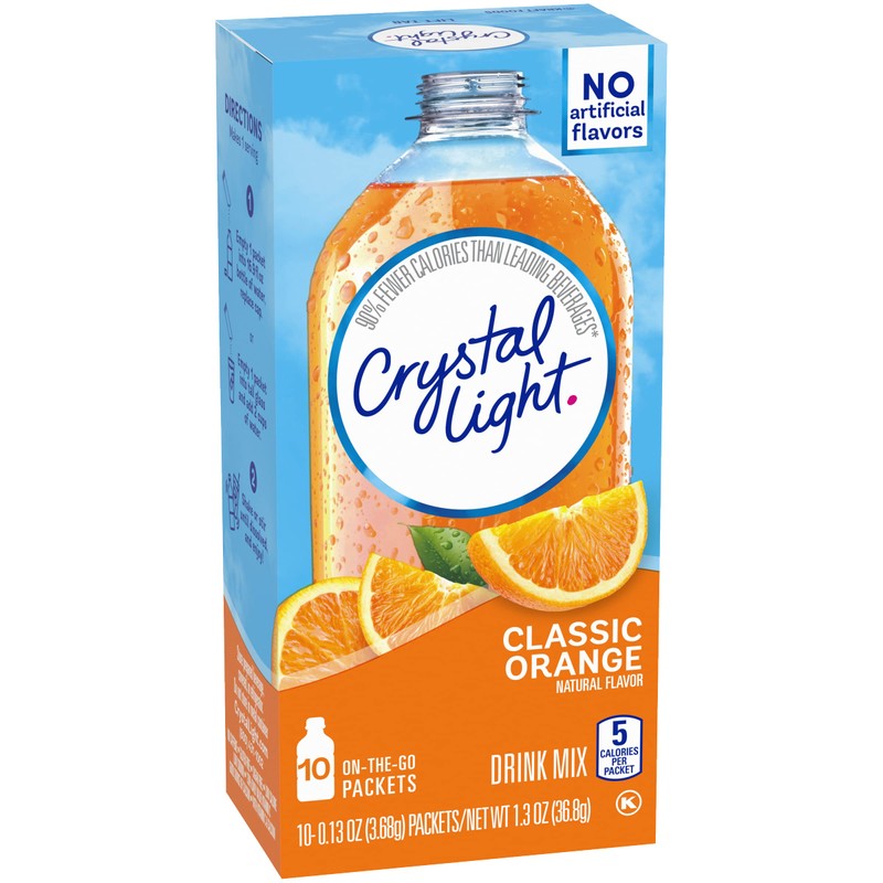 Crystal Light On The Go Sunrise Classic Orange Drink Mix,