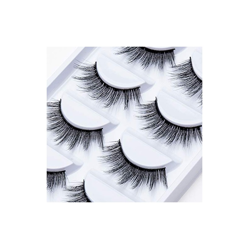 ICYCHEER False Eyelashes, 3D False Eyelashes, Reusable, Long, Thick Eyelashes
