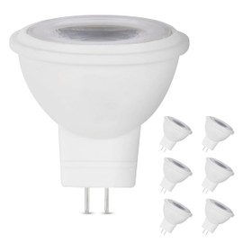 Feit Electric LED MR11 Halogen Bulb, 25W Equivalent, GU4 Bi-Pin Base, Non-Dimmable, 245 Lumens, 3000K Warm White, Track Light Bulbs for Landscaping, 22-Year Lifetime, BPLVMR11/830CA/6, 6 Pack