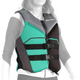 Sea-Doo Freedom Adult Unisex PFD/Life Jacket (Ecoprene) 285980, Teal, X-Small
