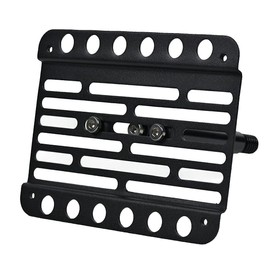 for 2014-Up Carrera 911 991, GT3 only ( Without PDC ) - Front Bumper Tow Hook License Plate Bracket RELOCATOR Relocation Adaptor Holder Kit