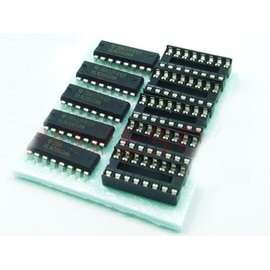 POPESQ® ULN2003 NPN Darlington Transistor Array with Socket #A825 Pack of 5