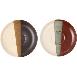 Ale-net Coffee Cup, Nuri, Red, Brown, Pair Coffee Cup & Saucer