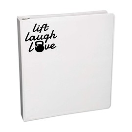 Bargain Max Decals Lift Laugh Love Decal Notebook Car Laptop 5.5" (Black)