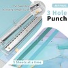 AEFFNOC 3 Hole Punch, Portable 3 Hole Puncher for Binder,