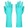 Elgood 2 Paar Wiederverwendbare Haushaltshandschuhe, latexfreie, mit Baumwolle gefütterte Putzhandschuhe,