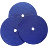 JLD 7" Sanding Disc, 60 Grit Blue Zirconia Sticky, for