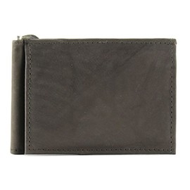 Bacci Handcrafted Slim Bifold Wallet - Top grain cowhide Leather Wallet for Men with 2 inner cards slots & 1 center flap cash compartment money clip - Ageless design Billfold Men's Wallet (Brown)