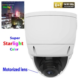 Amview Starlight Night vision and 2.7-13.5mm Motorize Lens Full HD TVI security camera